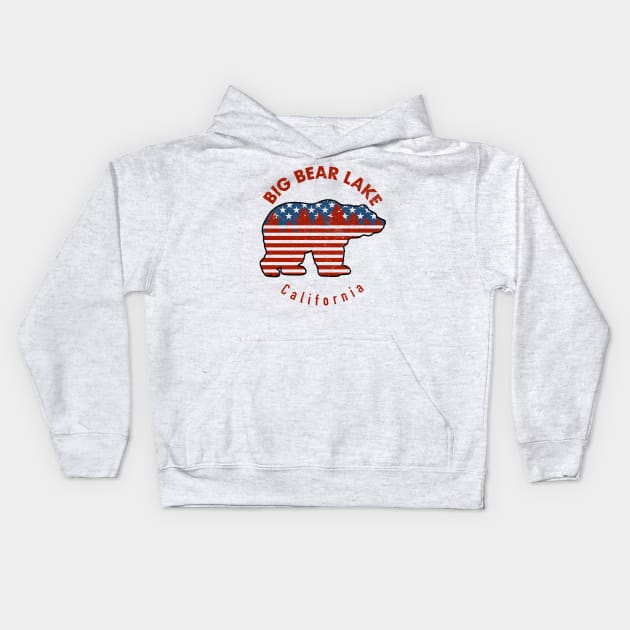 USA Big Bear Lake Kids Hoodie by LuisP96